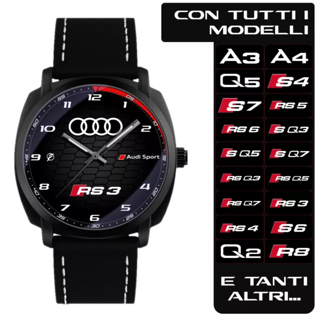 Orologio da Polso per uomo per Possessori Audi A1 A3 A4 A5 A6 Q3 Q5 Q7 S3 TT SQ3
