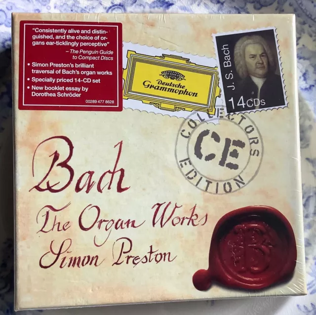 Bach: The Organ Works by Simon Preston (14 CD SET, 2010) NEW, SEALED