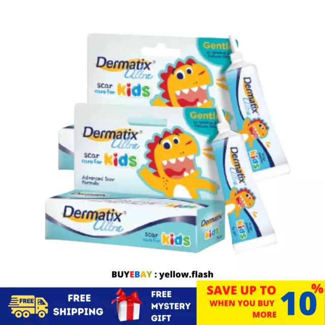 2 cajas DERMATIX Ultra Kids 9g Scar Formula - Cuidado de cicatrices para...