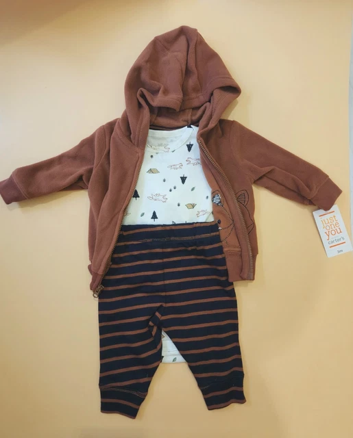 Carters 3 Piece baby  Infant Jacket Set,unisex - Size 3m pants,bodysuit,jacket