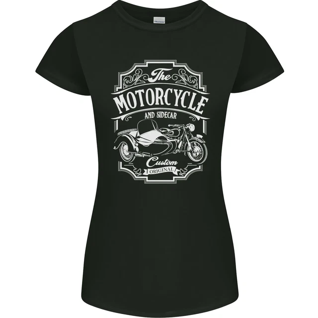 T-shirt Motard Femme - Design "Tata Moto" - Cadeau Pour Passionnée De Moto