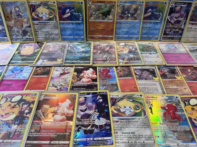 Genuine Pokemon Cards Joblot Bundle With Amazing Rares, Shiny Pokemon, TG