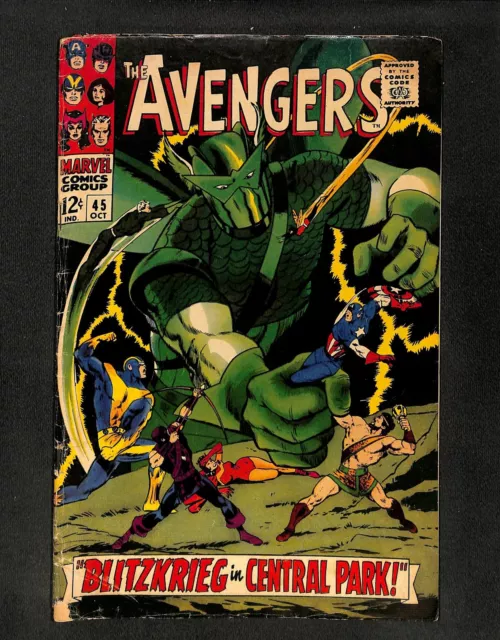 Avengers #45 Super-Adaptoid! Scarlet Witch! Captain America! Marvel 1967