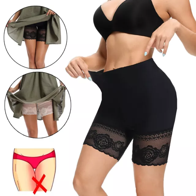 Women's Anti Chafing Slip Shorts Under Dresses Thigh Underwear Lace Safety  Pants