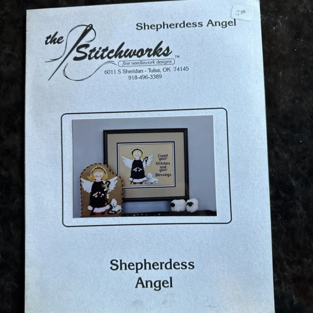 Shepherdess Angel Counted Cross Stitch Pattern Leaflet by The Stitchworks