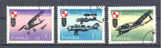 Polen Einsteckkarte mit MiNr. 2119 bis 2121 (oo)
