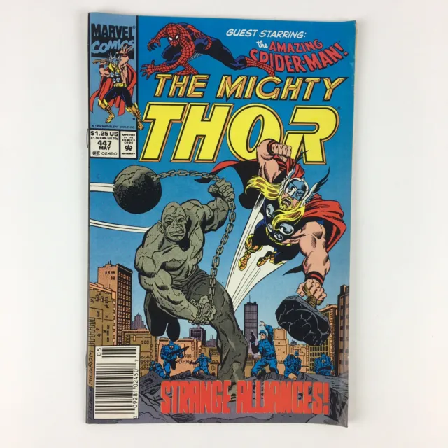 Marvel Comics The Mighty Thor Vol 1 No 447 May 1992 Strange Alliances Comic Book