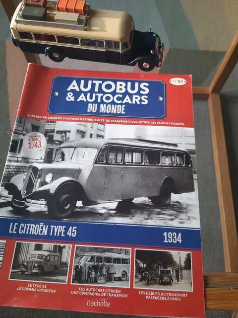 Modèle Réduit Autobus Citroën Type 45 - Collection Hachette - 1/43 Neuf Sous Blister