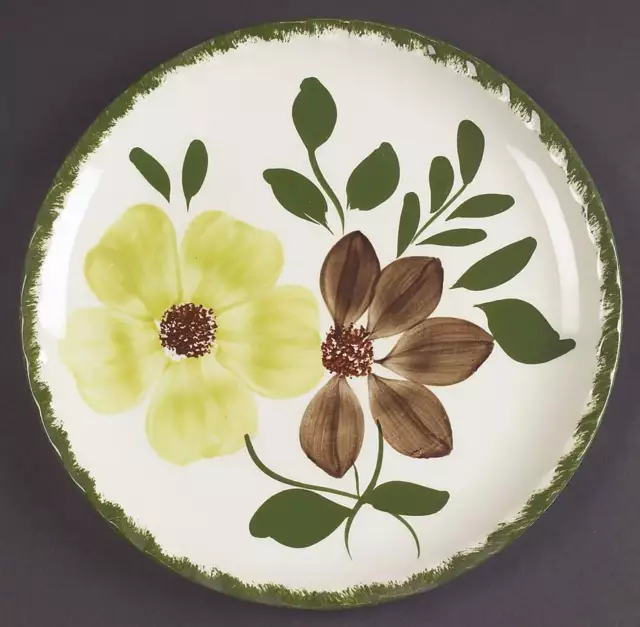 Blue Ridge Southern Pottery Green Briar Luncheon Plate 40438