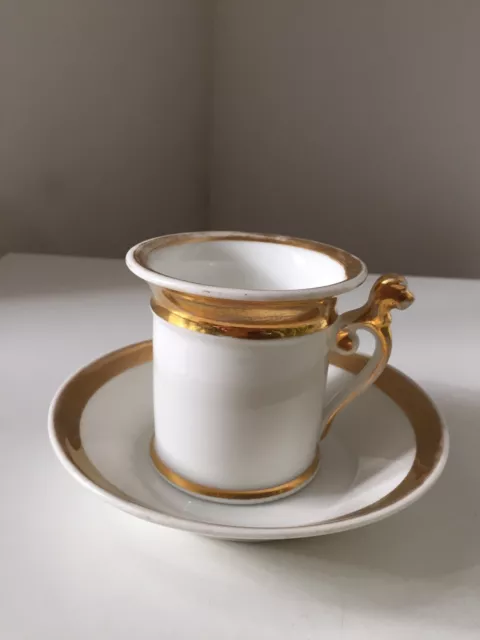 Ancienne tasse à café Empire Porcelaine de Paris
