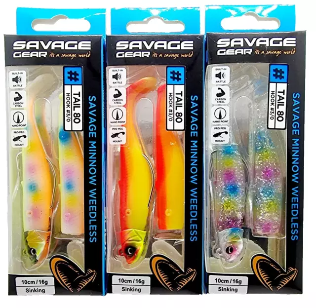 Savage Gear WL WEEDLESS Minnow Fishing Lure 10cm - X 3 LURES DEAL PACK