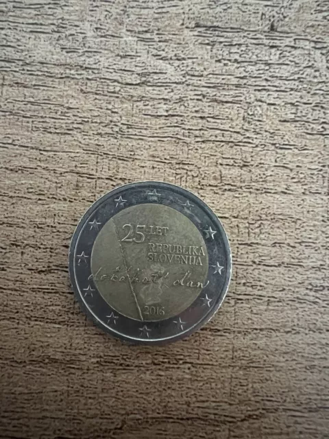 2 Euro Münze Slowenien 2016 - 25 Jahre Unabhängigkeit