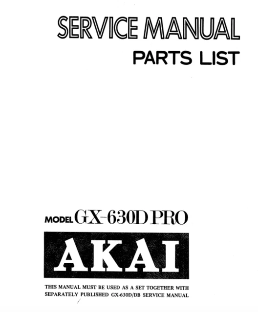 AKAI GX-280, GX-280D Schematic Diagrams Service Manual Circuit Diagram