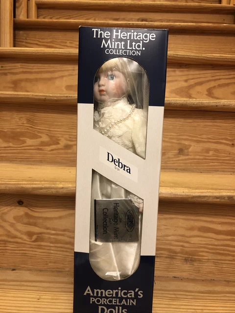 The Heritage Mint Ltd. Collection DEBRA Porcelain 16" Doll NEW IN BOX 1989