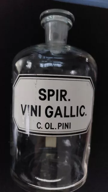 1 Apothekengefäß, Enghals, ca. 2,5 Liter , Weisglas, gebraucht