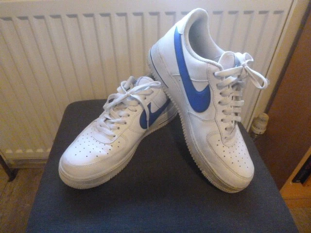 Nike trainers white blue tick shop