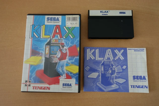 Jeu Vidéo Klax Sur SEGA Master System - édition Française - Bon état - Classé PEGI 3