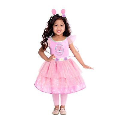 Children's Girls Peppa Pig Fairy Dress Party Fun Pink Wings Headband Costume