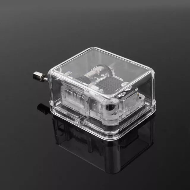 Mini Exquisite Hand Crank Musical Box Fashion 18 Notes Movement Music Box REL