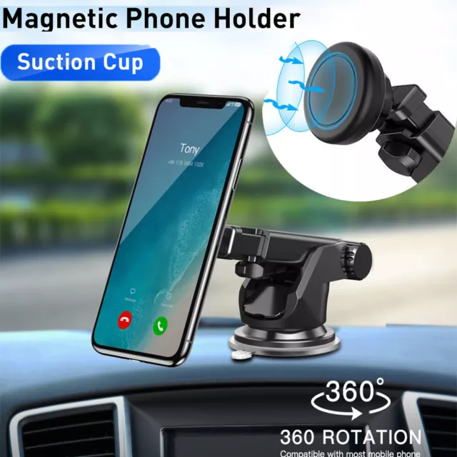 Magnetic Car Mount Holder Dash Windshield Suction Cup Universal For Cell Phone