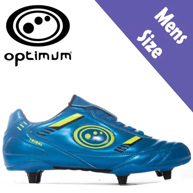 Mens Optimum Tribal Blue / Green Lace Up Football Boots Uk 12 (Eu 46)  Sale!