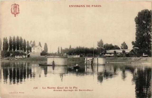 CPA AK La Marne Quai de la Pie Ancien Barrage de St-MAUR (672054)
