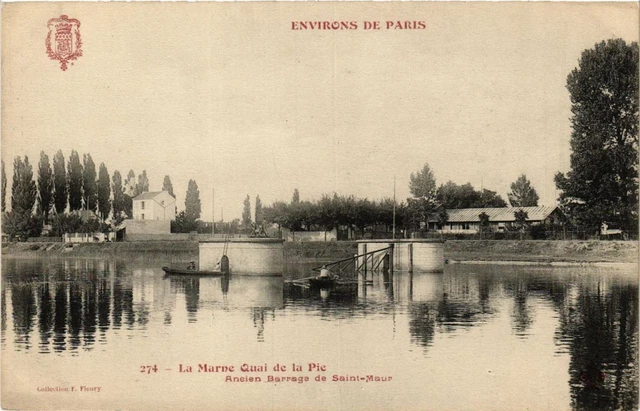 CPA AK La Marne Quai de la Pie Old St-MAUR Dam (672054)