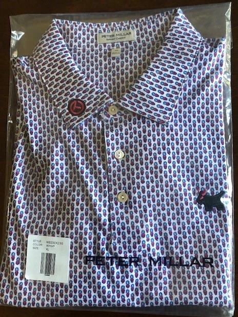 Scotty Cameron Peter Millar Bulldog Skullada Wht Havana Pink SS Polo XL Titleist