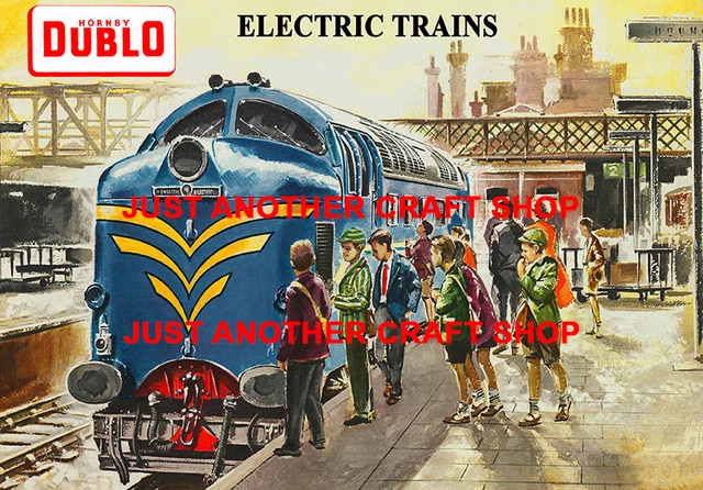 Hornby Dublo 1960 Deltic A4 Size Poster Advert Shop Display Sign British Rail