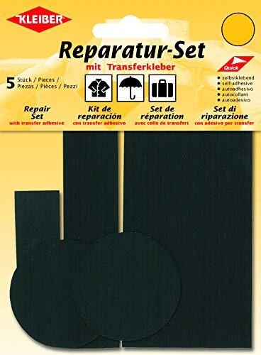 Kleiber - Set di Toppe autoadesive per riparazioni di Abiti in Nylon, 5 Pezzi, N