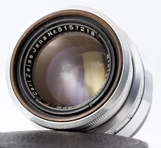 CARL ZEISS JENA Objektiv BIOTAR 1:2 f=5,8cm Red T 17 Blades 58mm F/2 M42 Gewinde