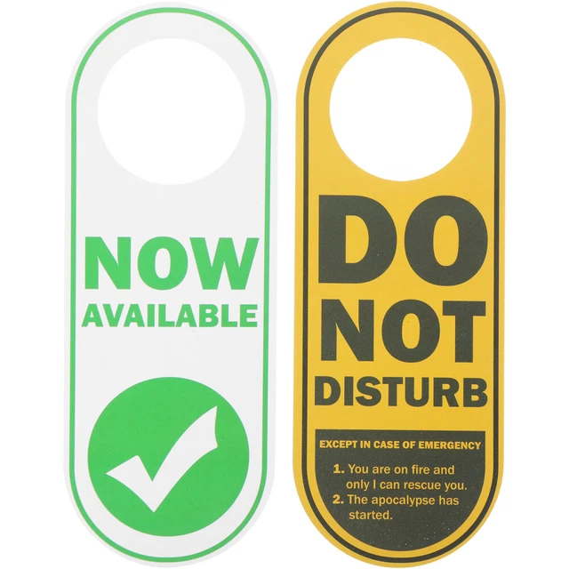 RIFOSA Cartello In Legno "Do Not Disturb", 15x30 Cm, Con Corda, Stile Retrò, Per Porta O Parete, Interno/esterno