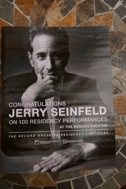 JERRY SEINFELD "Residency Congrats" 2023 Billboard Music Mag.PROMO Poster Ad JERRY SEINFELD "Residency Congrats" 2023 Billboard Music Mag.PROMO Poster Ad