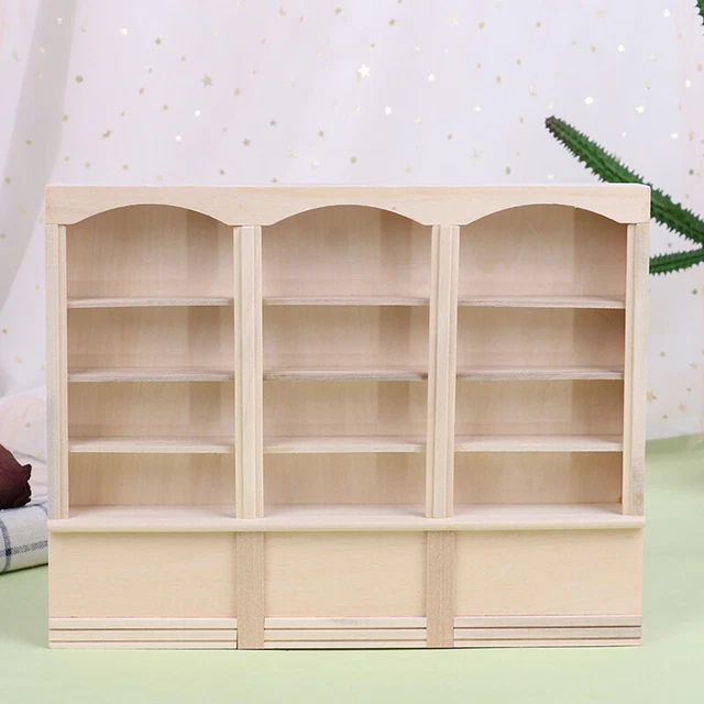 1PC 112 DOLLHOUSE Mini Bookcase Display Shelf Bookshelf Locker Doll