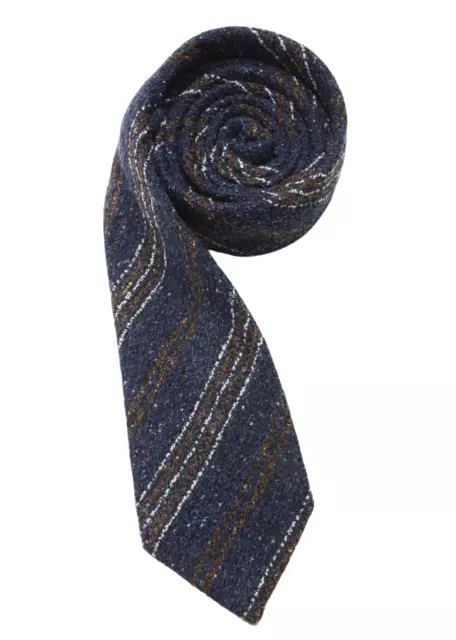 SUITSUPPLY Tie Men's 148 X 8 CM Wool Silk Blend Striped Print Tied