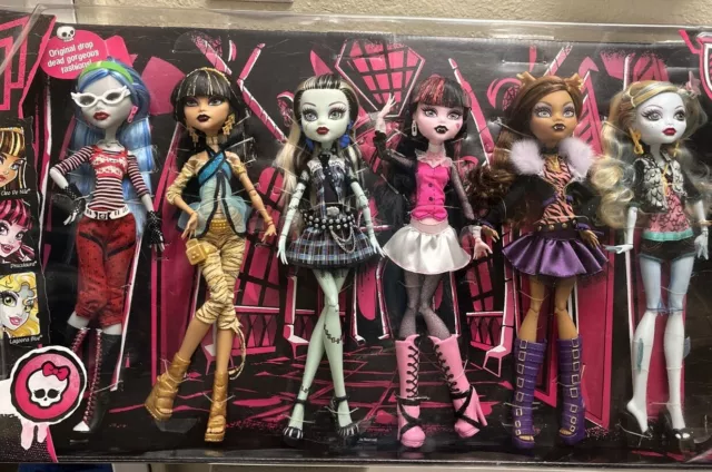 Monster High Original Ghouls Collection 6-Pack 2015 NIB doll set