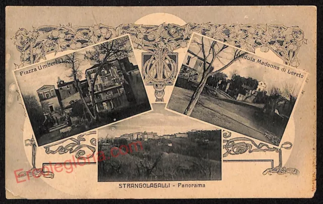 ag0737 - CARTOLINA D'EPOCA - Frosinone Provincia - Strangolagalli
