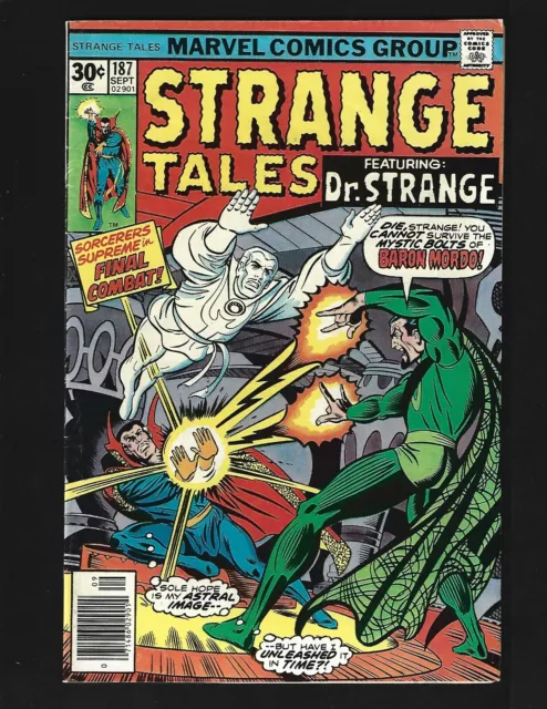 Strange Tales #187 FN- Ditko Dr. Strange Clea Dormammu Mordo Rep. 1st Eternity