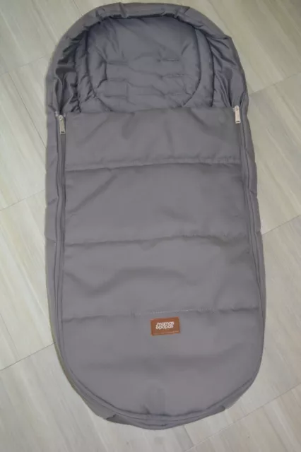 Mamas and Papas FOSSIL GREY Ocarro Pram Cold Weather PLUS Footmuff Cosytoes