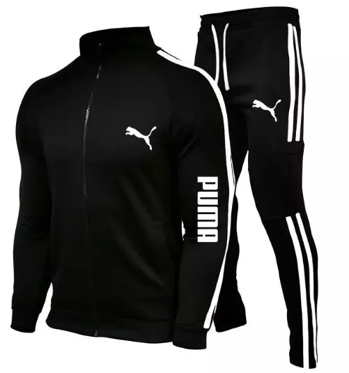 Men'spuma Full Zip Jogger Sweatshirt Tracksuit Hoodie Jacket Pants Sports Set UK