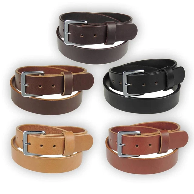Men's_HEAVY DUTY LEATHER WORK BELT_GUN HOLSTER BELT_AMISH HANDMADE_1 1/4"