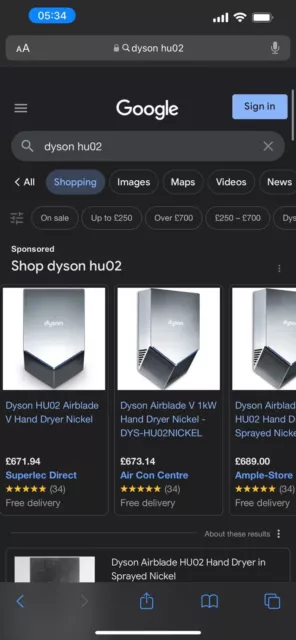 Dyson Airblade Hand Dryer V MODEL HU02- BRAND NEW, CHEAPEST IN UK 🇬🇧🇬🇧🇬🇧. 2