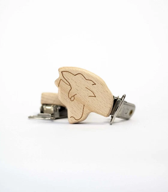 Clip para Chupete" Wolf" De Haya Suministros de Artesanía Materiales de Arte
