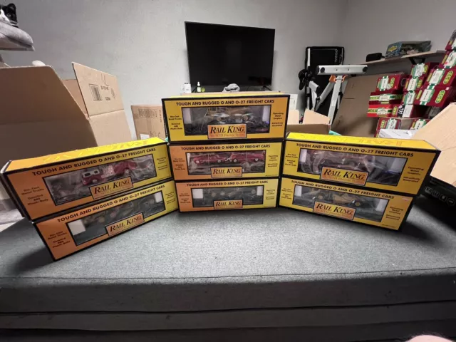 MTH Flat Car Tractor Combo
