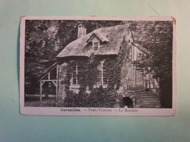 carte postale ancienne des Yvelines Versailles Petit-Trianon Le Boudoir