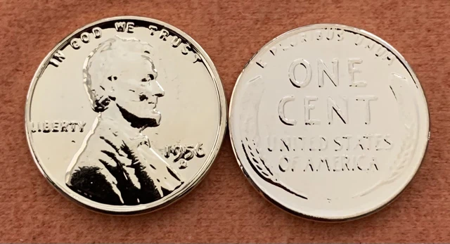 1950s 24K GOLD PLATED Lincoln WHEAT Penny US Coins Lincoln Cent Penny Ears 3