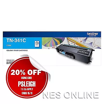 Brother TN341-C Genuine CYAN Toner->HL-L8250CDN/8350CDW/MFC-L8600CDW/L8850CDW