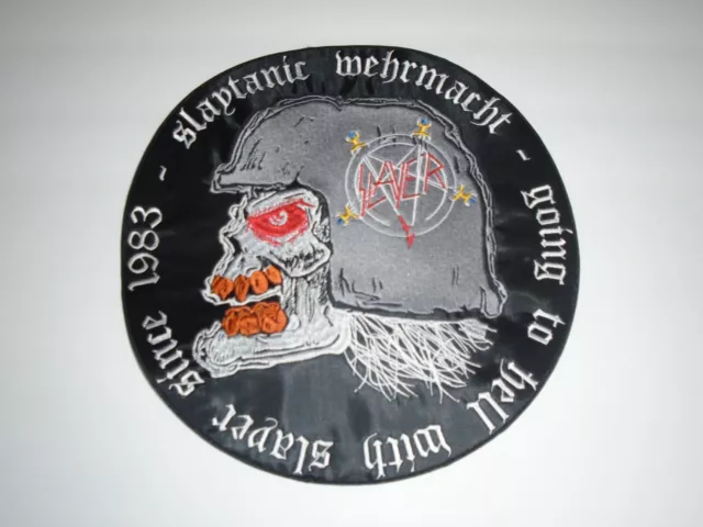 Slayer Slaytanic Wehrmacht Embroidered Back Patch