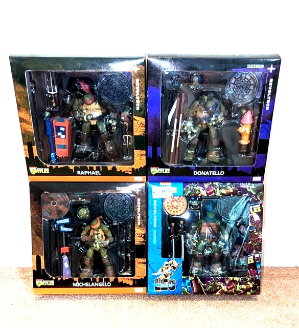 Revoltech TMNT RARE SET x4 -  Action Figures Kaiyodo MIB