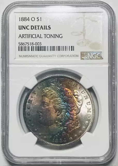 1879-S MORGAN SILVER Dollar NGC UNC Details (cleaned) - nice